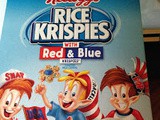 Red and Blue Rice Krispies Treats