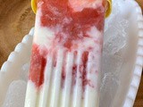 Rhubarb Ginger Yogurt Pops