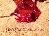 Rustic Pear Cranberry Tart