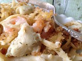 Shrimp and Artichoke Alfredo Casserole