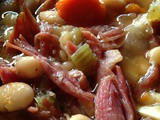 Slow Cooker White Beans with Smoked Ham Hocks