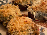 Spinach and Artichoke Tzatziki Stuffed Mushrooms