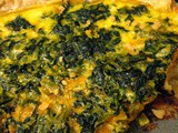 Spinach and Cheddar Cheese Quiche