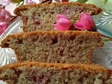 Strawberry Bread with Pink Glaze