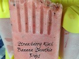 Strawberry Kiwi Banana Smoothie Pops