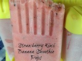 Strawberry Kiwi Banana Smoothie Pops