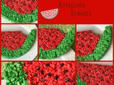 Watermelon Rice Krispie Treats