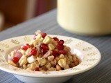 Corn and Pomegranate Saute: Great for the holidays or any day