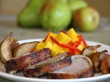 Pork Tenderloin Wrapped in Bacon:  Pork the only white meat