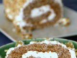 Walnut Cinnamon Roulade with Cardamon Cream