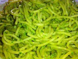 Pasta al pesto di rucola e valeriana