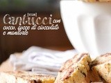 Cantucci vegan al cocco, gocce di cioccolato e mandorle