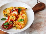 Peperoni ripieni di cous cous ai sapori mediterranei