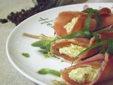 Involtini di Bresaola con Formaggio e Pesto