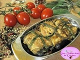 Involtini di Melanzane al Formaggio di Capra e Pomodoro