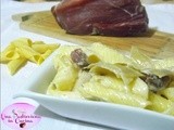 Pasta con Speck, Crescenza e Carciofini