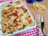 Pasta Gratinata con Besciamella e Prosciutto