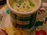 Christmas Confetti Soup with Buttered Croutons