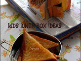 Bread toast with Strawberry Jam-Kids Lunch Box Ideas