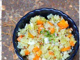 Cabbage Carrot poriyal