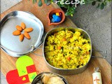 Kids Lunch Box ideas-Masala Lemon Rice and Chapathi Roll