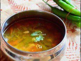 Killu milagai Rasam/Green chillies Rasam