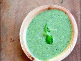 Mint Curd Chutney/Dahi Mint Chutney/Yogurt Mint Dip