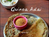 Quinoa Banana Flower Adai/Quinoa Vazhaipoo adai dosa (No Onion No Garlic)