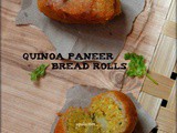Quinoa Paneer Bread Rolls (No Onion No Garlic)