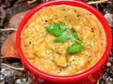 Ridge gourd Chutney/Peerkangai chutney/Heerekai chutney (for Idli, Dosa)