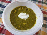 Aloo palak curry /potato and spinach curry