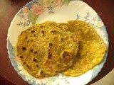 Carrot and coriander chappathi