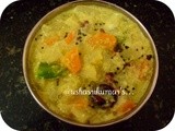 Carrot - ashgourd  poritha  kootu