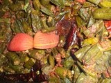 Ladies finger  tomato masala curry/bhindi tamatar masala