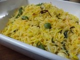 Saffron peas pulav