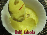 Agar-agar/China-grass pudding i Kulfi falooda