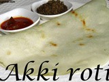 Akki rotti recipe i Rice flour roti
