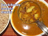 Alasande halasina beejada sambar i Lobia jack-fruit seed curry recipe