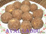 Aval laddo i Poha ladoo recipe i Avalakki unde