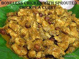 Boneless chicken curry with chickpeas recipe