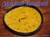 Brahmi thambuli recipe