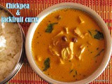 Chickpea with Jack-fruit curry i Halasinakayi Sambar i Chana Ghassi