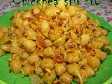 Chickpeas stir fry