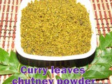 Curry Leaves Chutney Powder i Karibevu Chutney Pudi