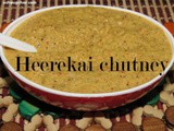 Heerekai chutney recipe i Ridge gourd peel chutney