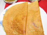 Instant dal dosa recipe