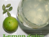 Lemon juice recipe