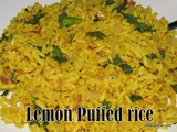 Lemon puffed rice upma