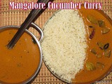 Mangalore cucumber curry / sambar i Mangalore southekayi huli