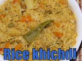 Masala Khichdi with Rice and Moong Dal